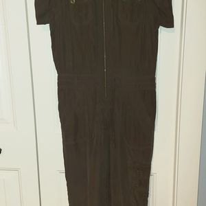 Silk Cargo Jumpsuit